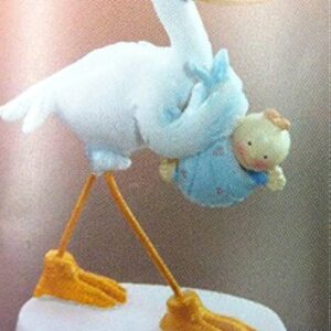 Cake topper cicogna marchio Modecor celeste