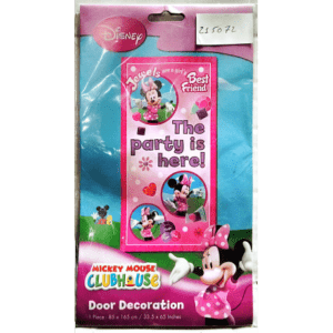 decorazione porta minnie rosa the party is here