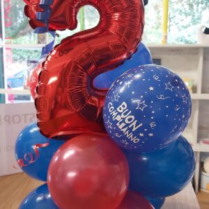 Mini shape numero con basetta palloncino