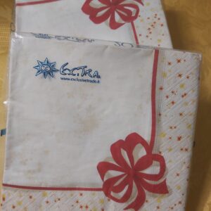 Tovagliolo NATALE - fiocco regalo