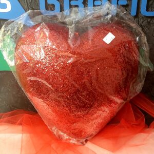 Cuore glitterato decorativo