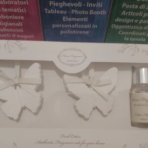 Profumatore d'ambiente con farfalle in gessetto
